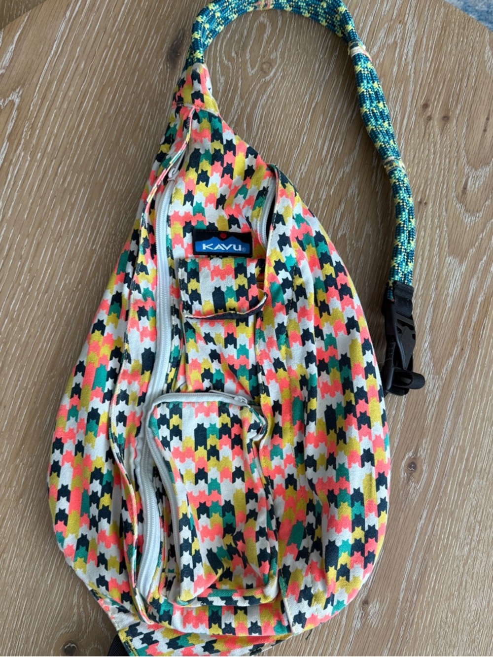 Kavu Multicolor Houndstooth Rope Sling